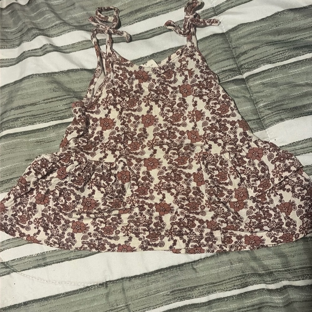 Kate Quinn 12-18M spaghetti strap tank with ruffle detail